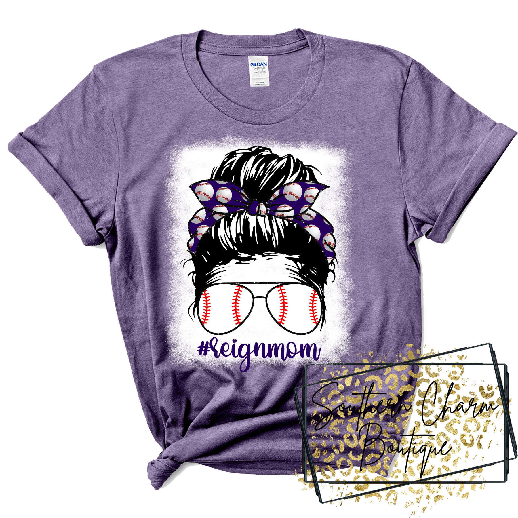 Chalmette Reign Baseball Bleached Tee