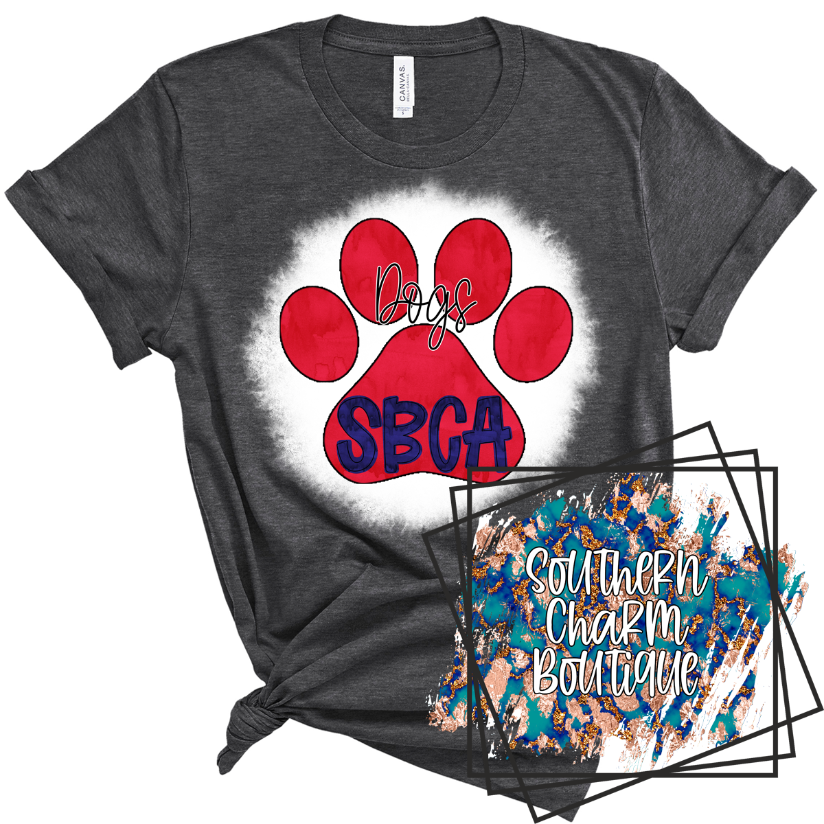 SBCA Paw Print Adult Tee