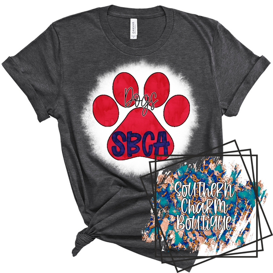 SBCA Paw Print Youth Tee