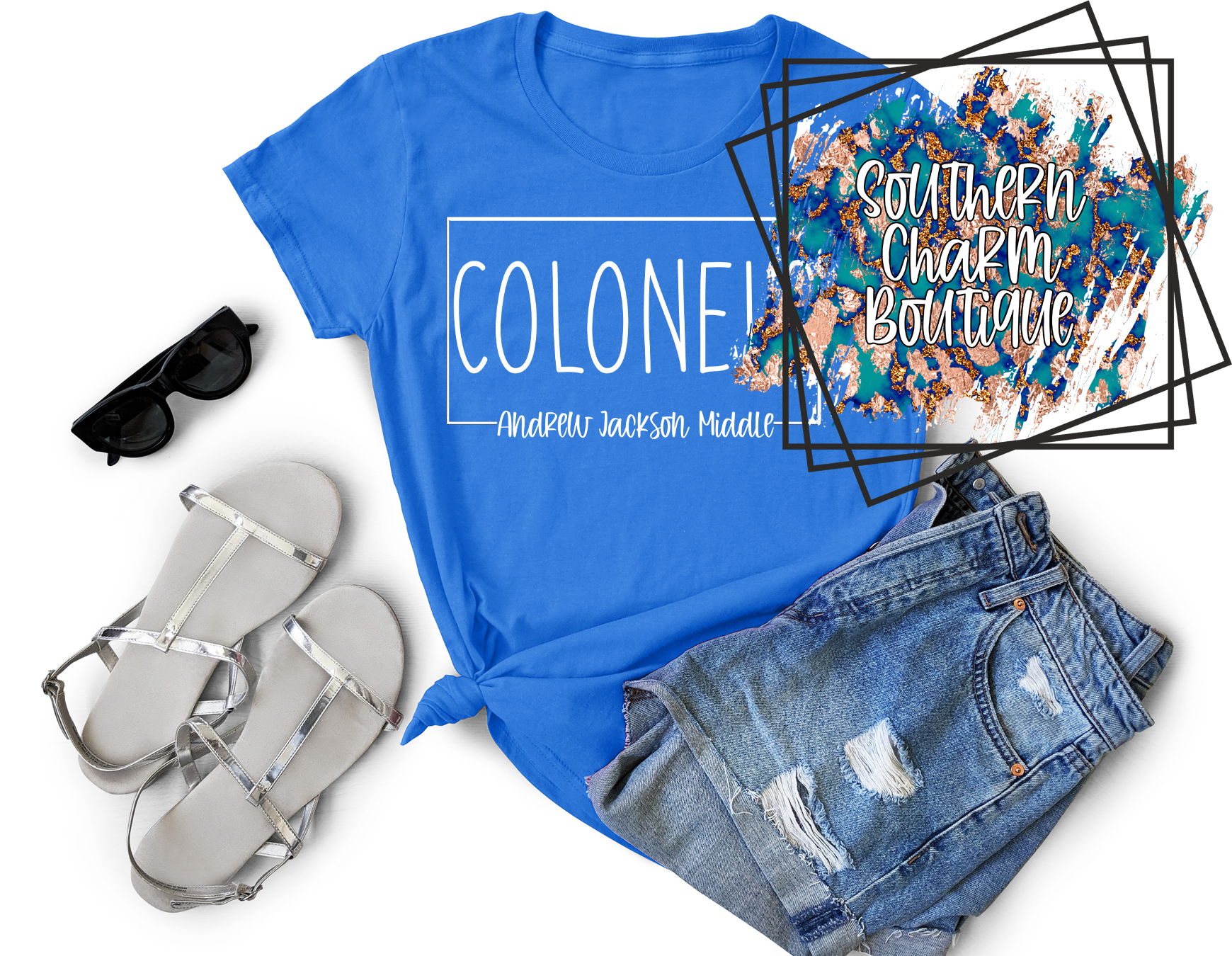 Andrew Jackson Middle Colonels Adult Tee