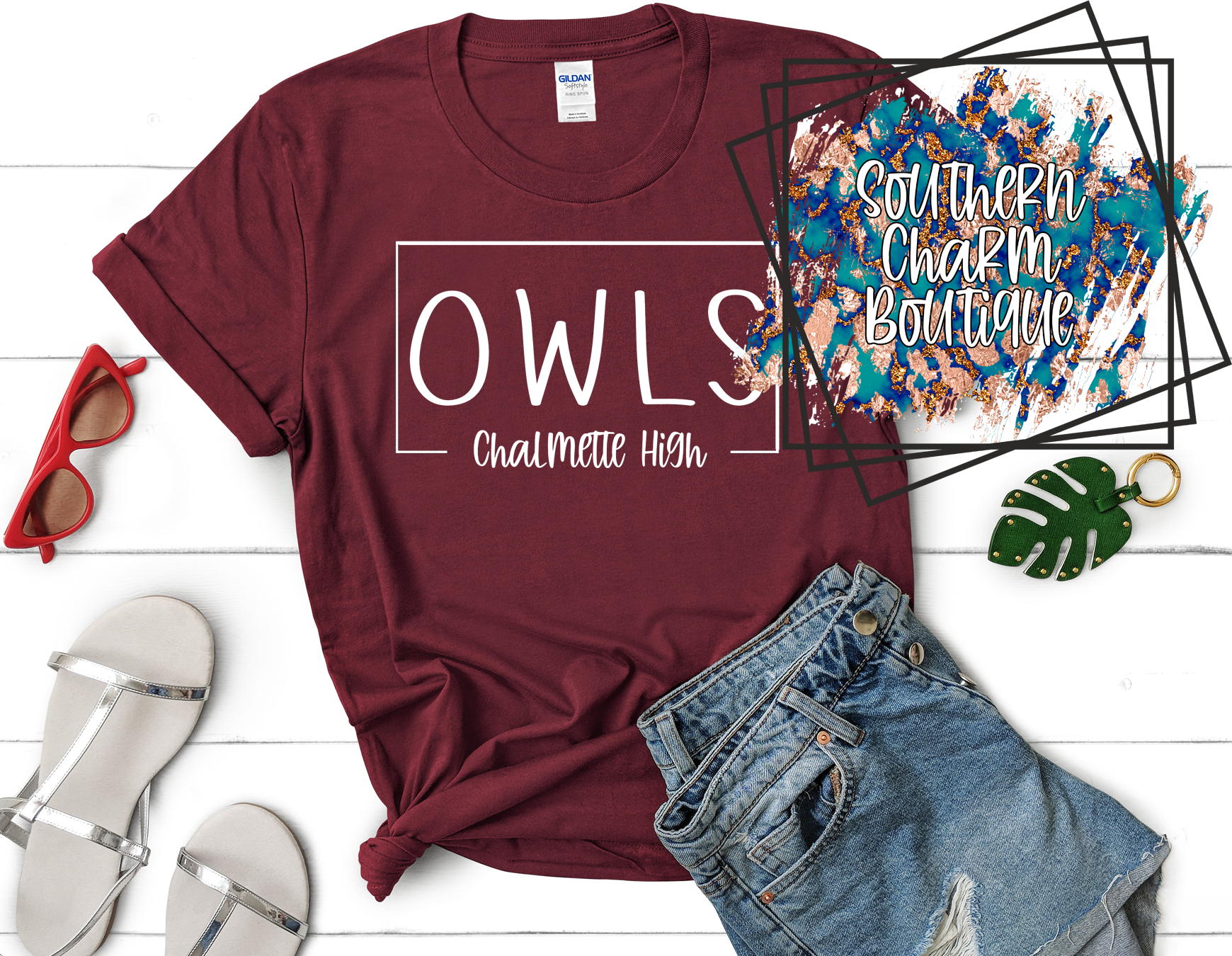 Chalmette High Owls Adult Tee