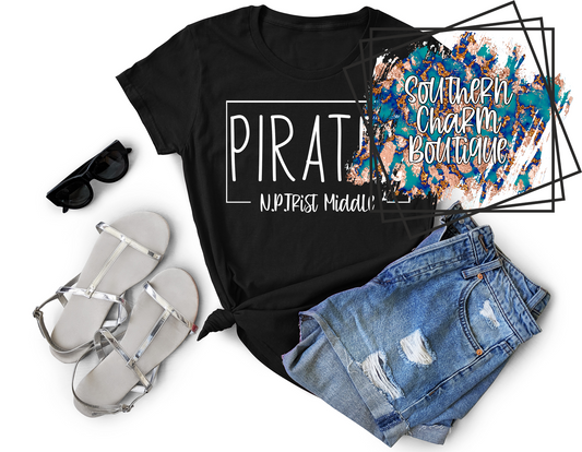 N.P. Trist Middle Pirates Adult Tee