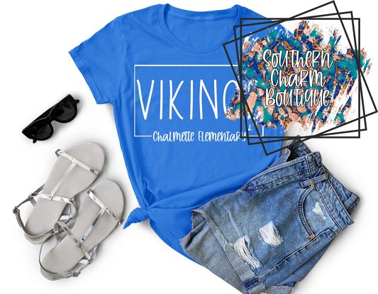 Chalmette Elementary Vikings Adult Tee